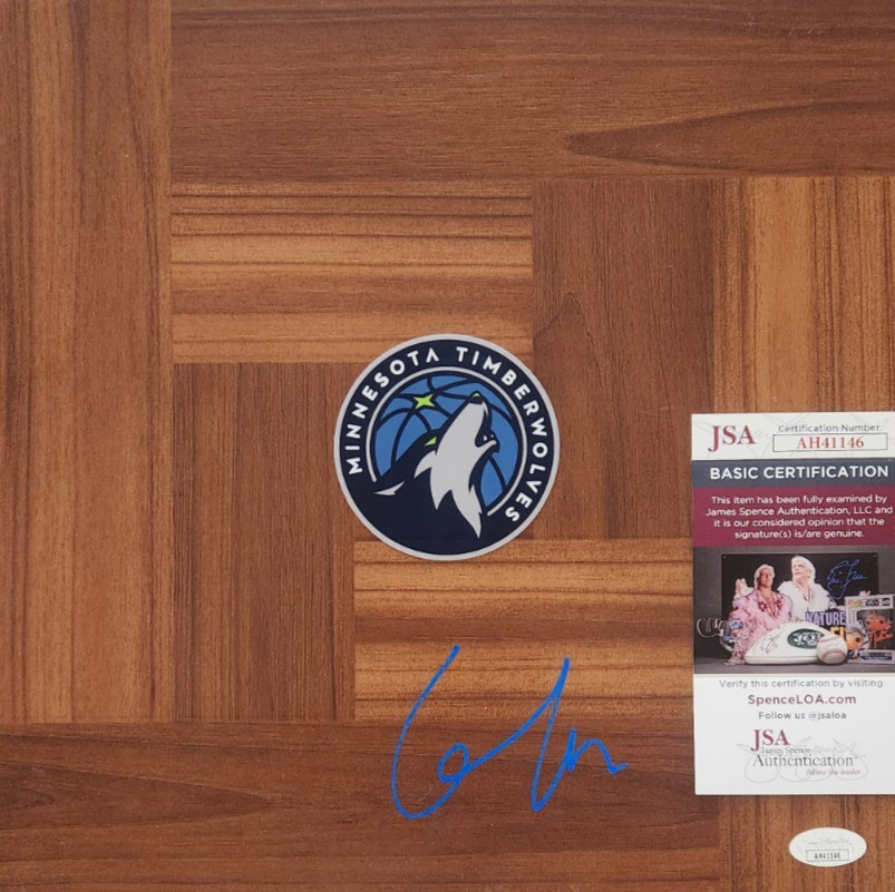 Rudy Gobert Signed Floorboard w/ JSA COA #AH41146 Minnesota Timberwolves