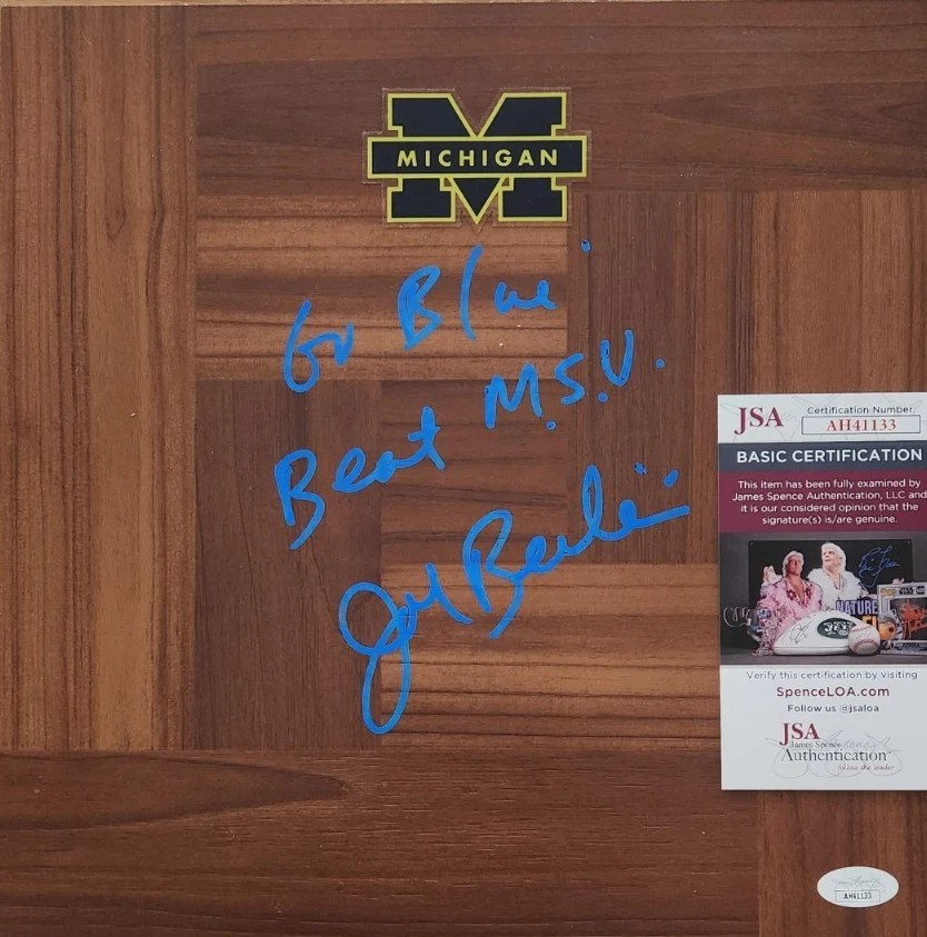 John Beilein Signed Floorboard w/ JSA COA Michigan Wolverines 