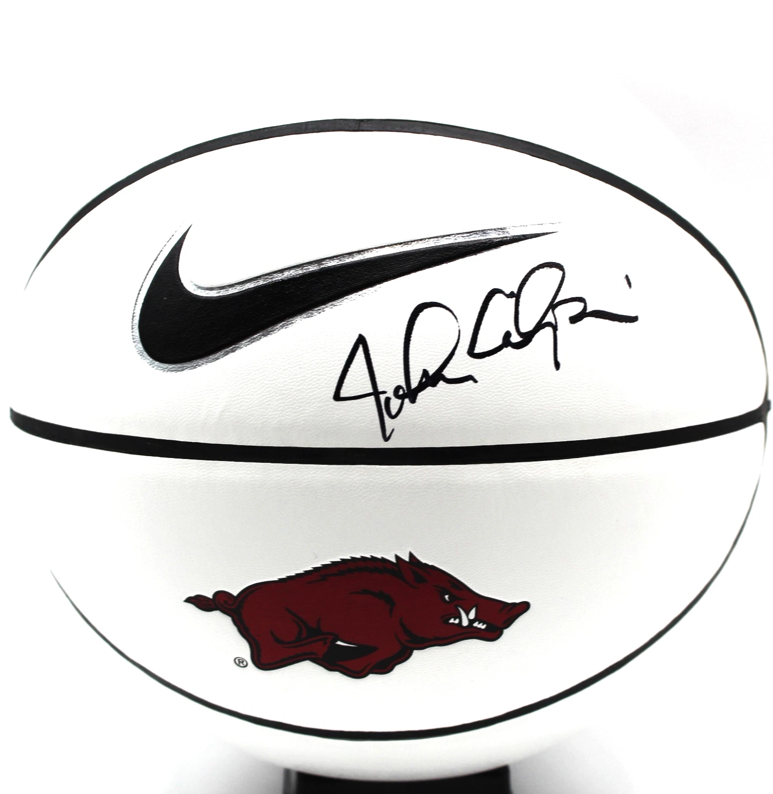 John Calipari Signed Arkansas Razorbacks Nike Basketball w/Beckett COA BW61130