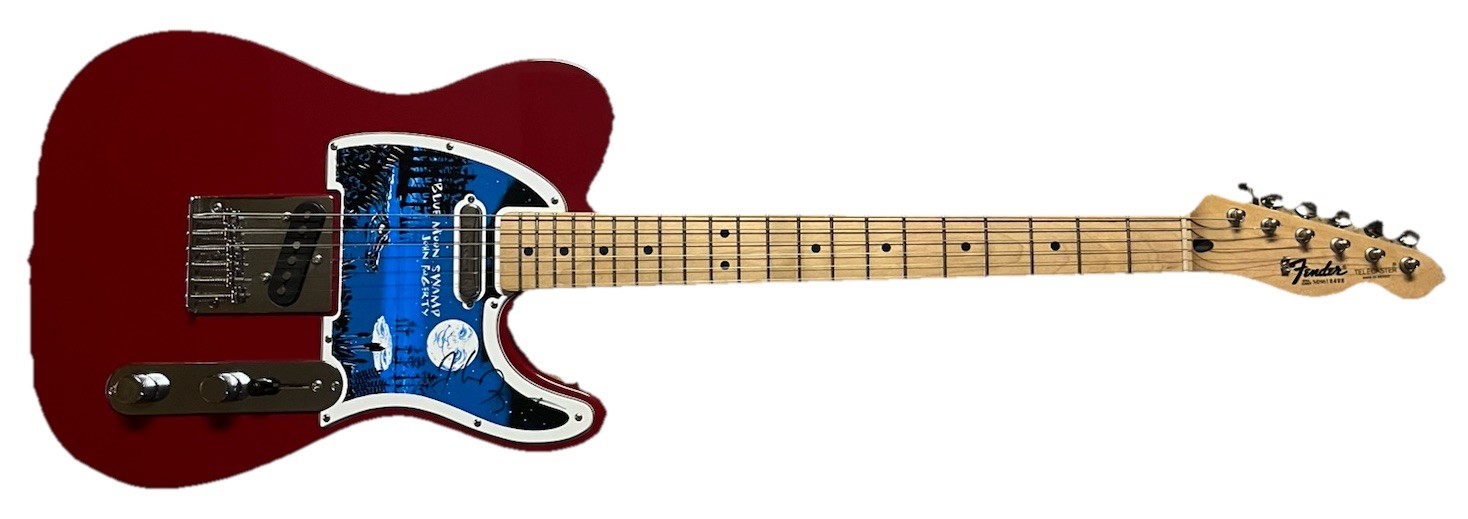 John Fogerty CCR 1997 Blue Moon Swamp Signed Autographed Guitar BAS Guaranteed