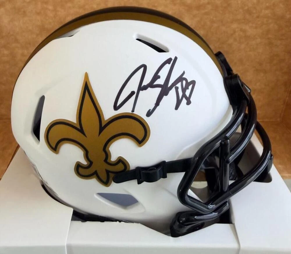 JEREMY SHOCKEY NEW ORLEANS SAINTS LUNAR SIGNED AUTO MINI HELMET BECKETT