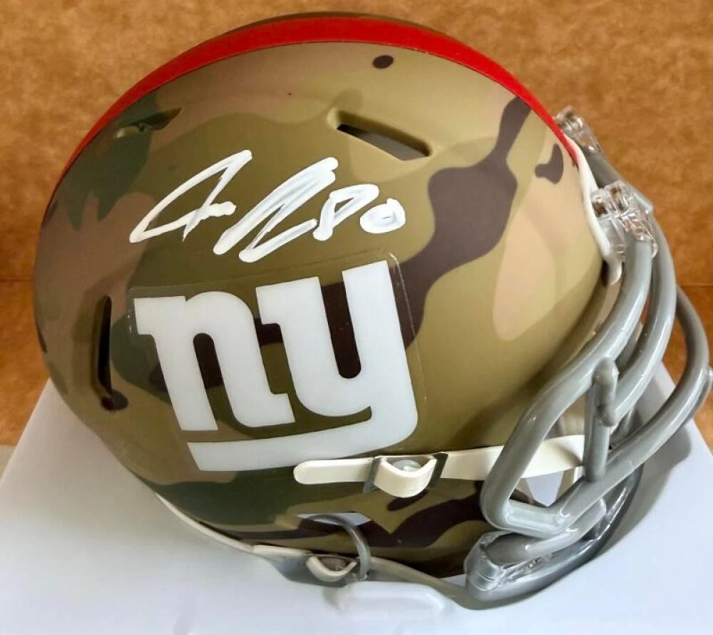 JEREMY SHOCKEY NEW YORK GIANTS CAMO SIGNED AUTOGRAPHED MINI HELMET