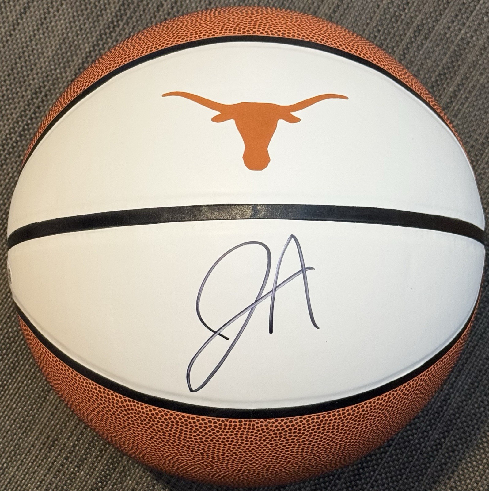 Jarrett Allen Signed Autographed Texas Longhorns Logo Basketball JSA COA