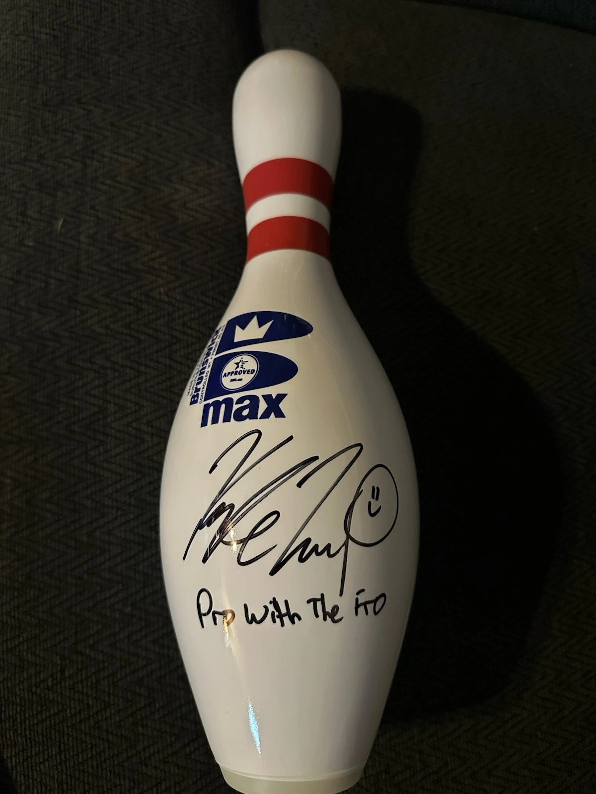 Kyle Troup Brunswick PBA Signed Unused Bowling Pin Autographed Unique New