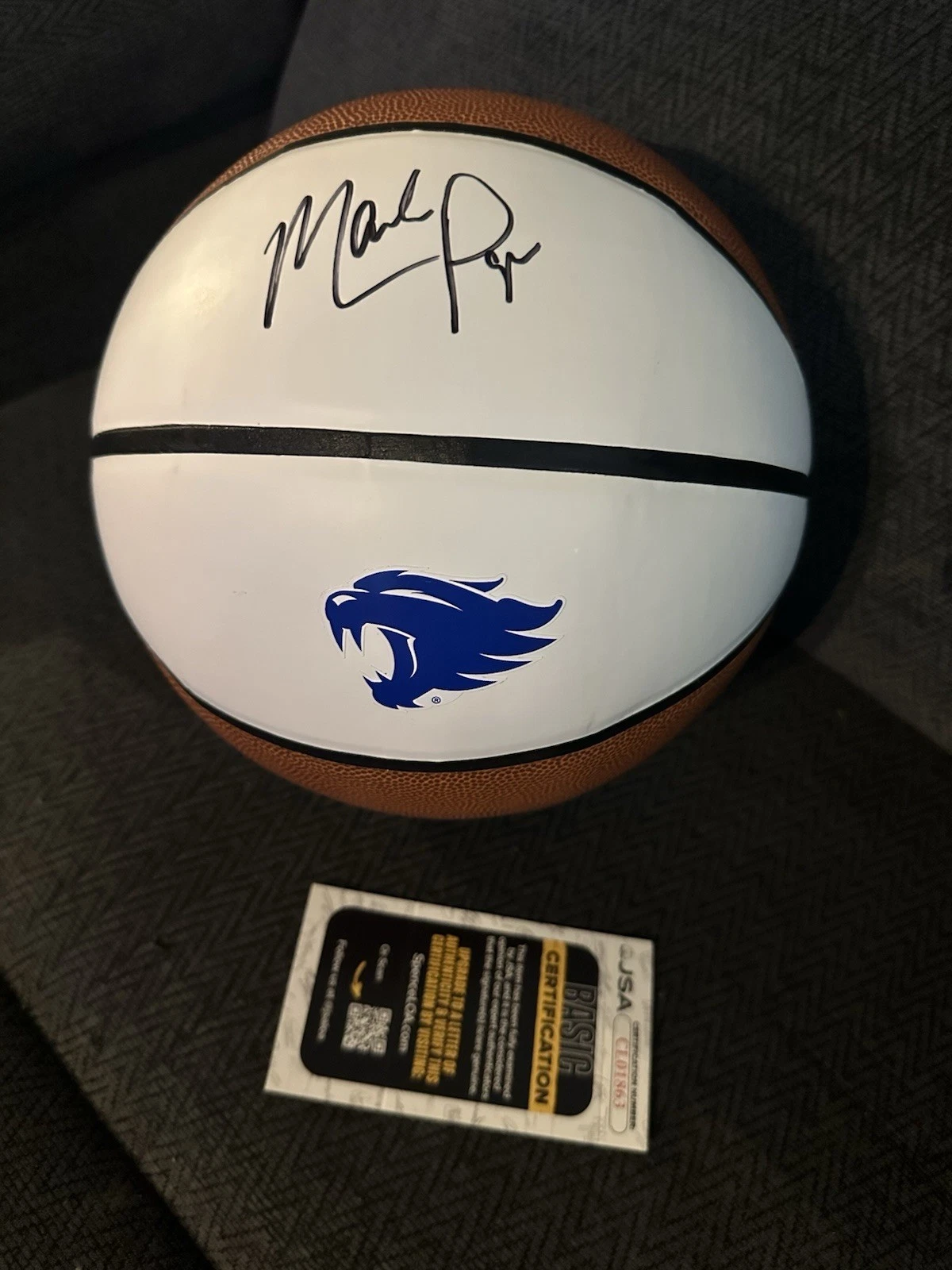 Mark Pope Signed Kentucky Wildcats Basketball JSA COA Authentication
