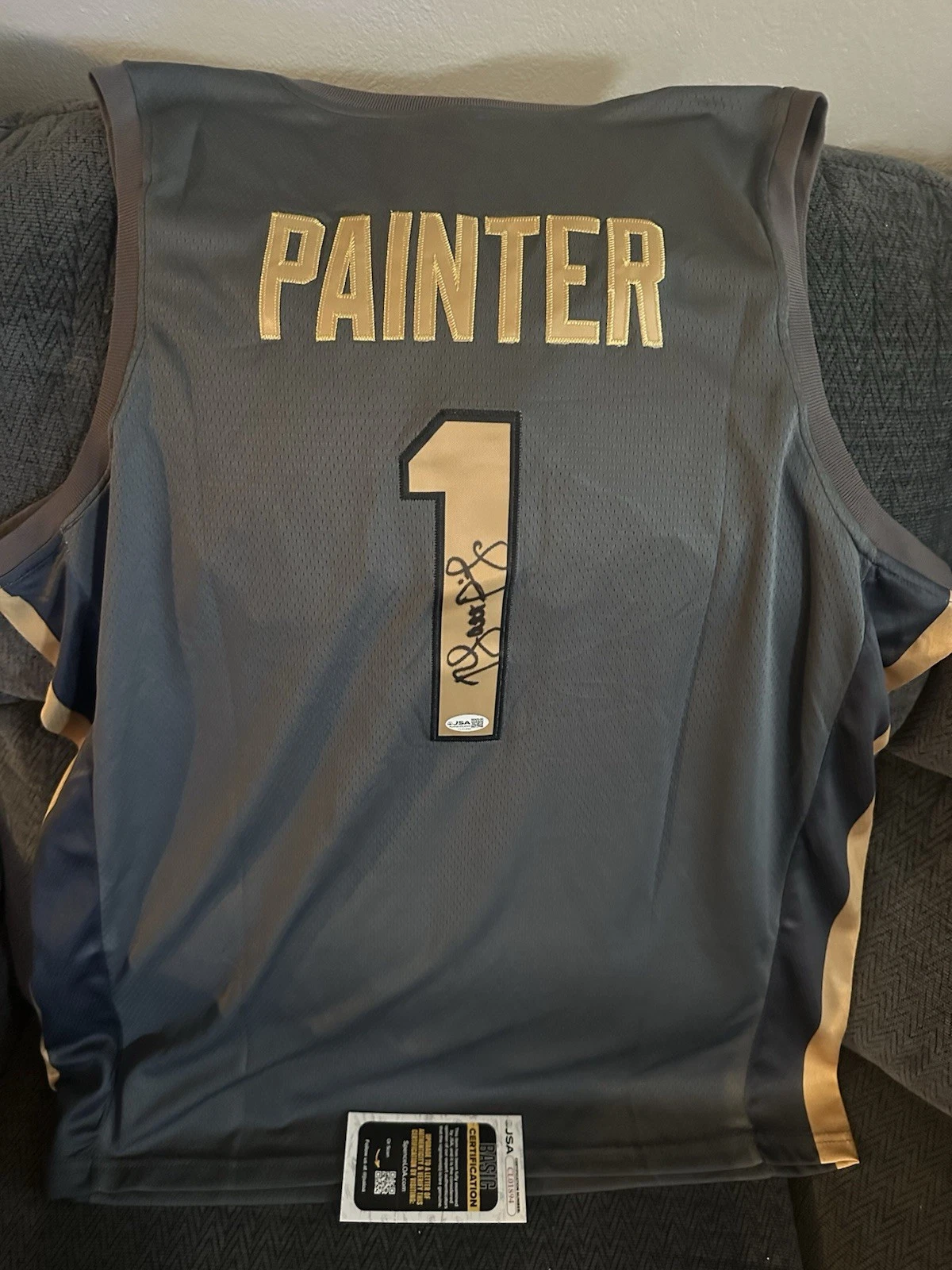 Matt Painter SIGNED Purdue Boilermakers Jersey Stitched XL JSA Authenticated COA