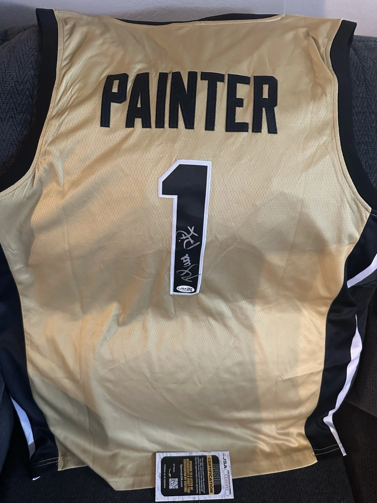Matt Painter SIGNED Purdue Boilermakers Jersey Stitched XL JSA Authenticated COA