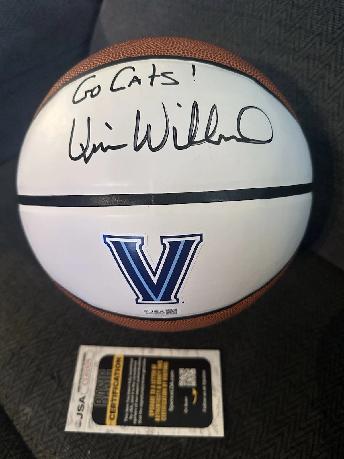 Kevin Willard Signed NCAA Basketball JSA COA Authentication Villanova Wildcats