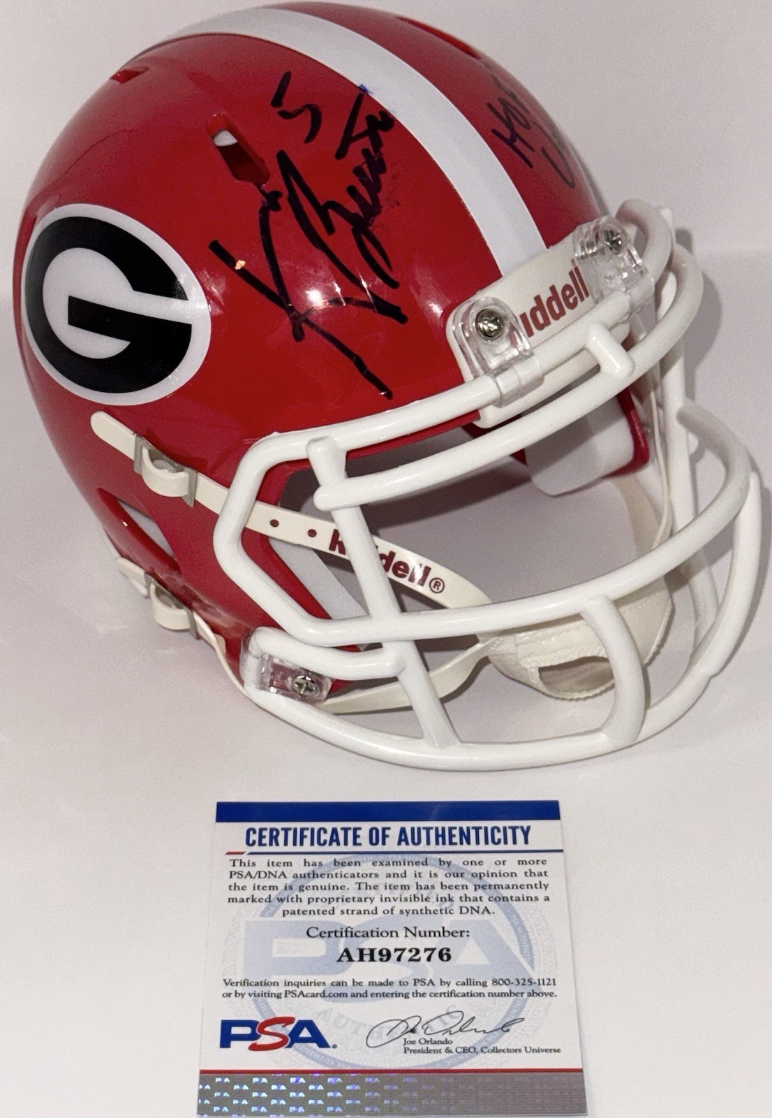 Kevin Butler Signed Autographed Georgia Bulldogs Mini Helmet PSA/DNA COA