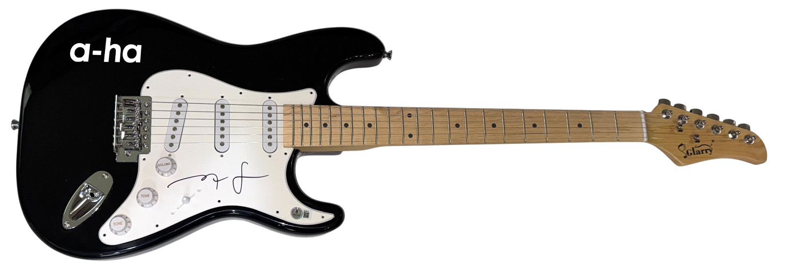 A-ha Magne Furuholmen Signed Autograph Electric Guitar Take On Me Band BAS COA