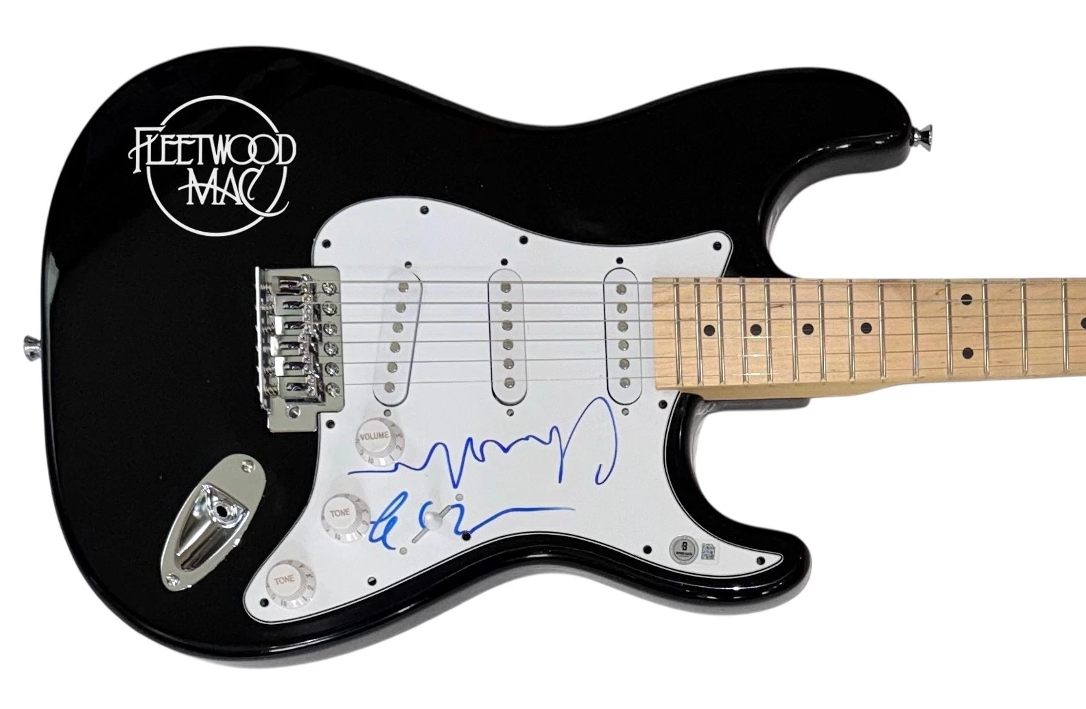 Lindsey Buckingham Christine McVie Fleetwood Mac Signed Electric Guitar BAS COA
