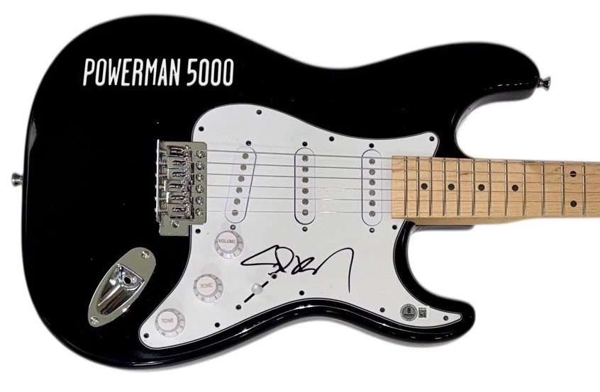 Powerman 5000 Spider One Signed Autograph Electric Guitar Band Singer Beckett