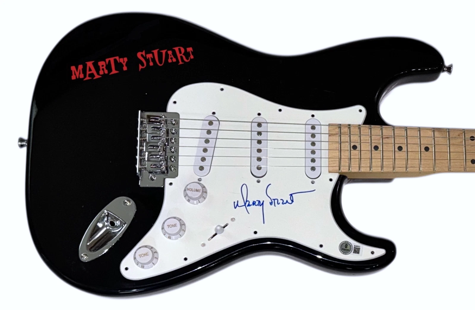 Marty Stuart Signed Autograph Electric Guitar Country Johnny Cash Beckett COA
