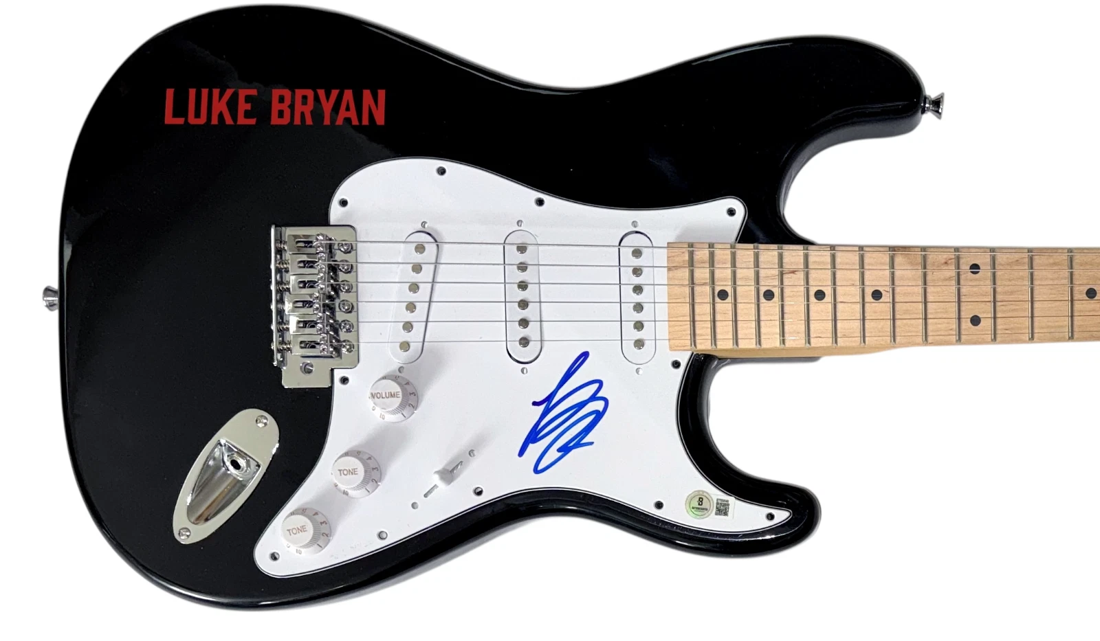 Luke Bryan Signed Autograph Electric Guitar Country Music Star Beckett COA
