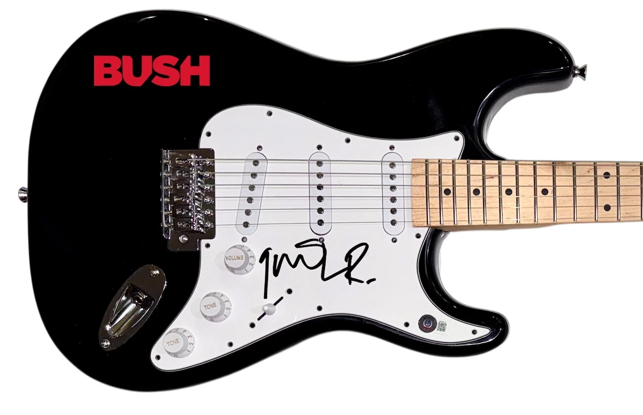 Gavin Rossdale Signed Autograph Electric Guitar Bush Band Sixteen Stone BAS COA