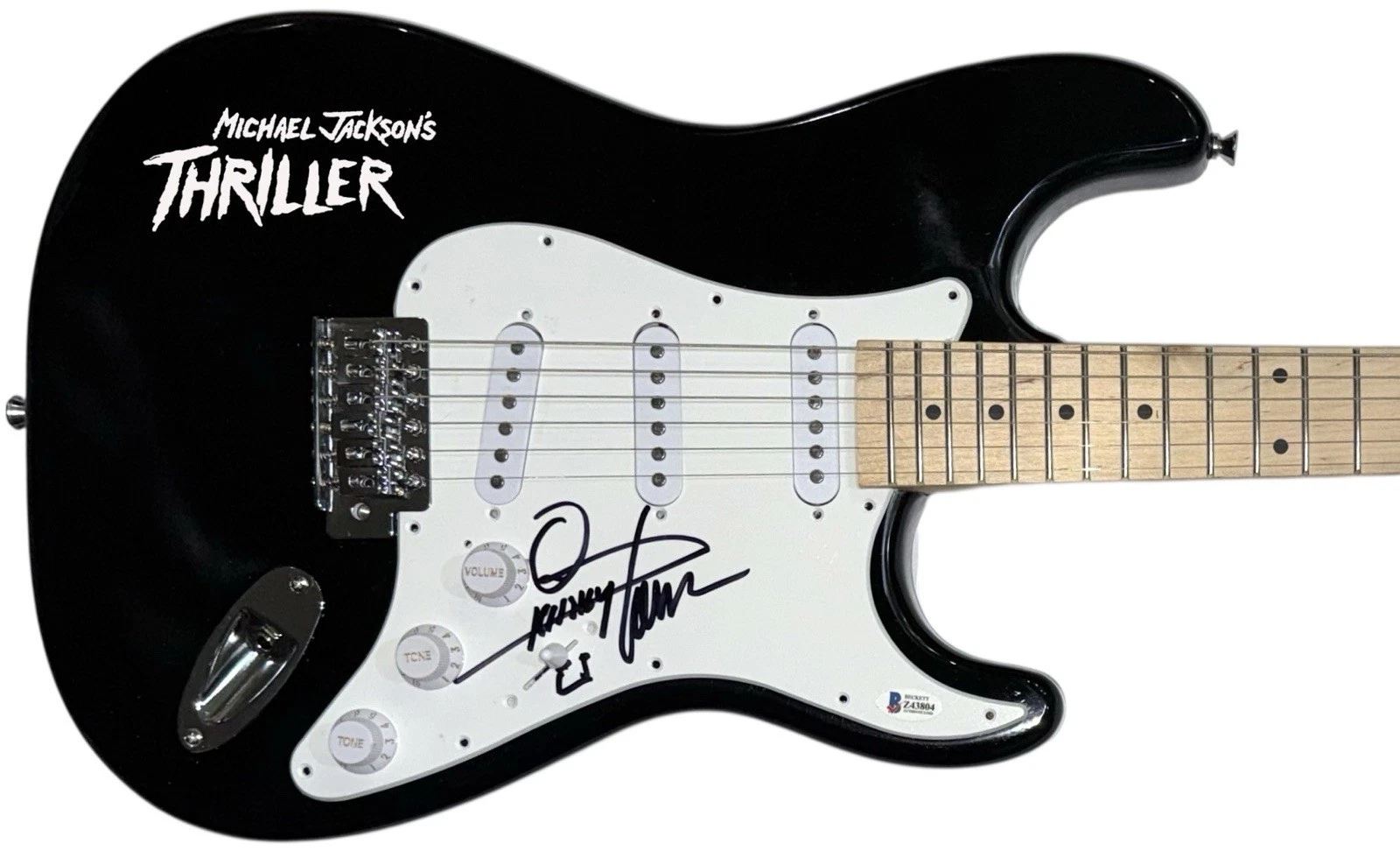 Quincy Jones Signed Autograph Electric Guitar Michael Jackson Thriller BAS COA