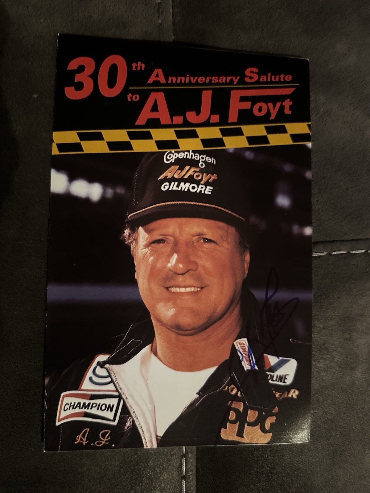 A J Foyt Signed Indy 500 Pamphlet Booklet Autographed Indianapolis