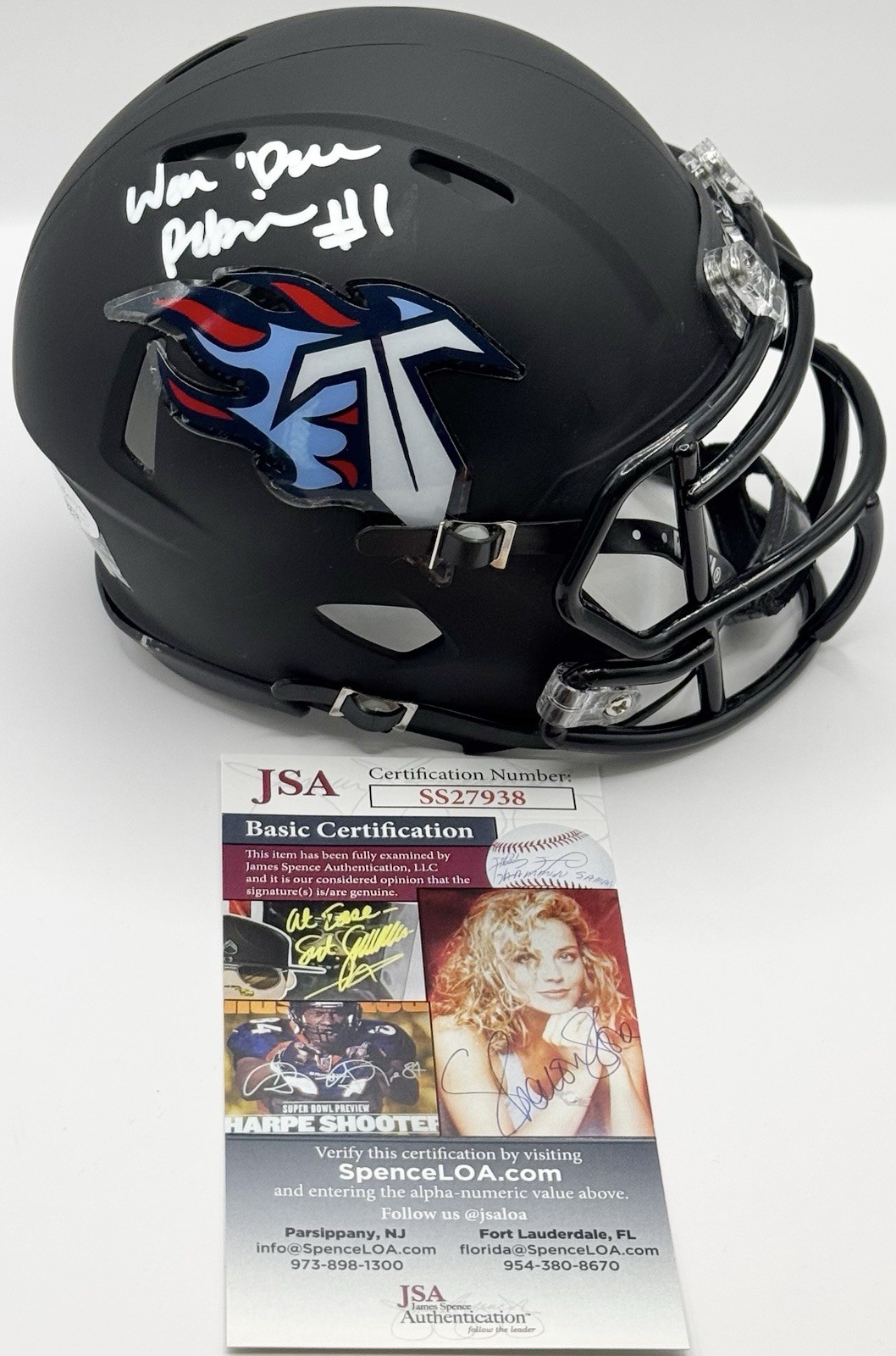 Wandale Wan’Dale Robinson Signed Autographed Tennessee Titans Mini Helmet JSA