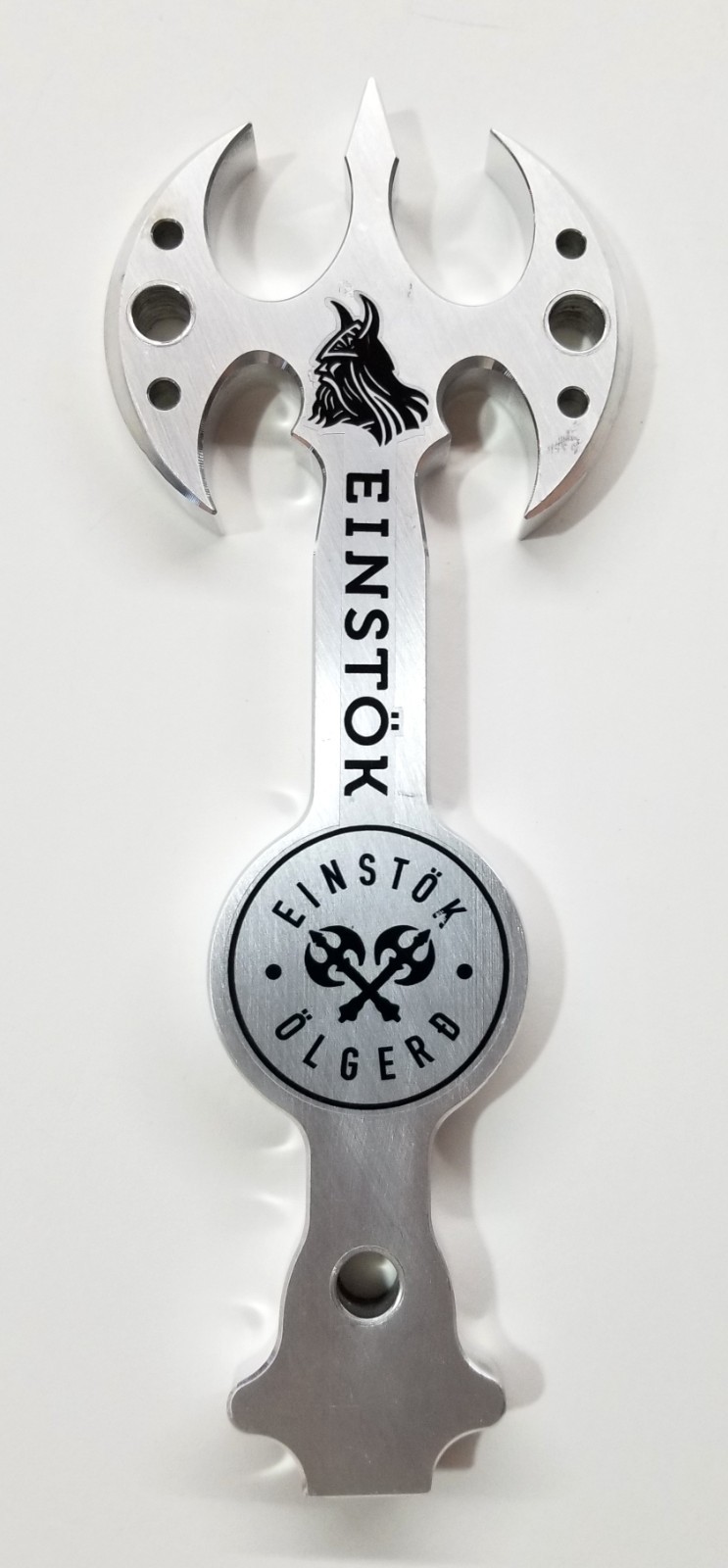 Einstök Beer Metal Icelandic Viking Battle Axe Beer Tap Handle Knob Retired
