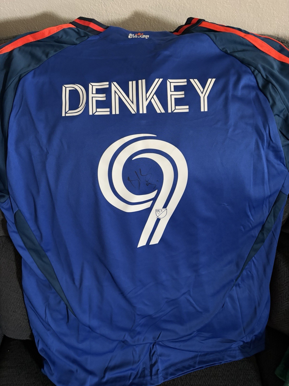 Kevin Denkey SIGNED FC Cincinnati Jersey Stitched Autographed Size XL