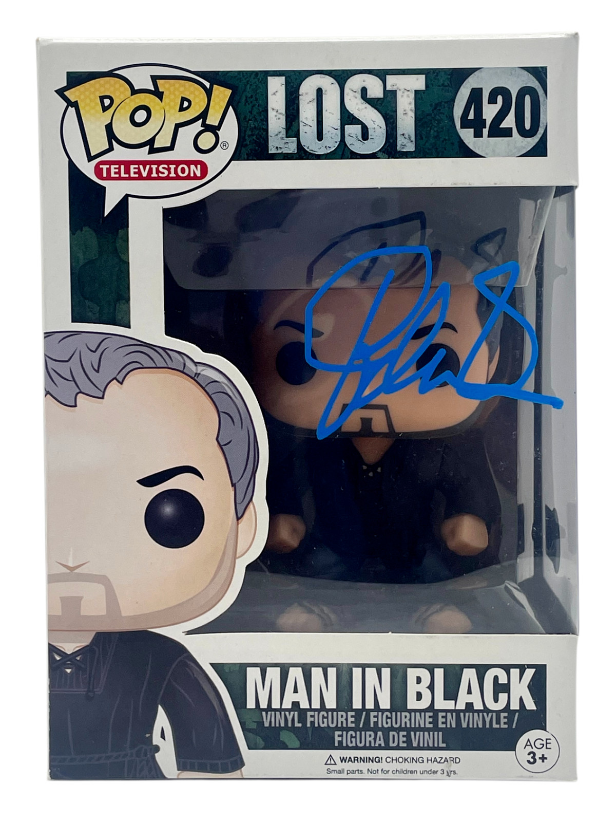 Titus Welliver Signed Autograph Lost The Man In Black Funko Pop TV #420 BAS COA