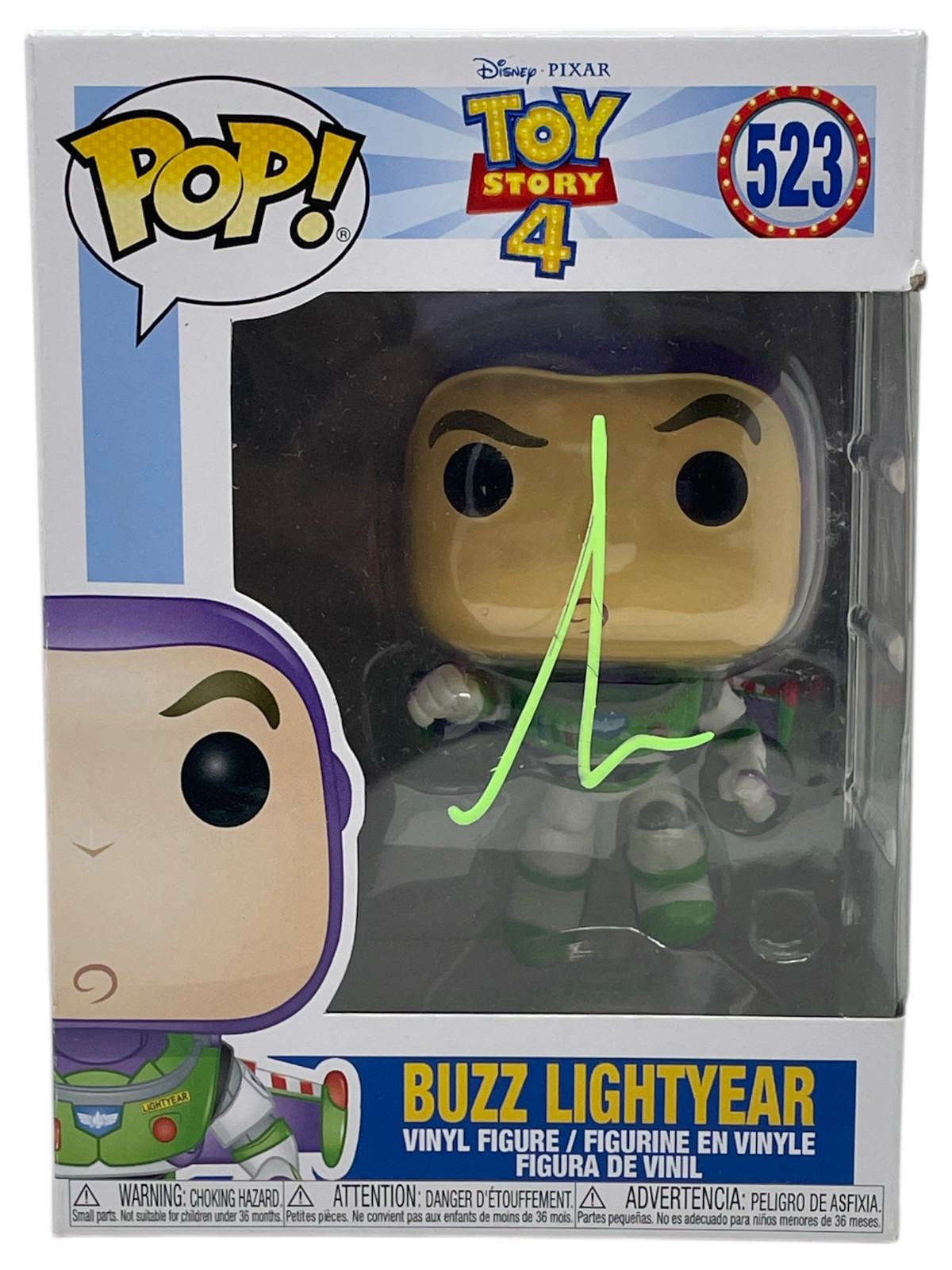 Tim Allen Toy Story Signed Buzz Lightyear Funko Pop #523 Autograph Beckett COA