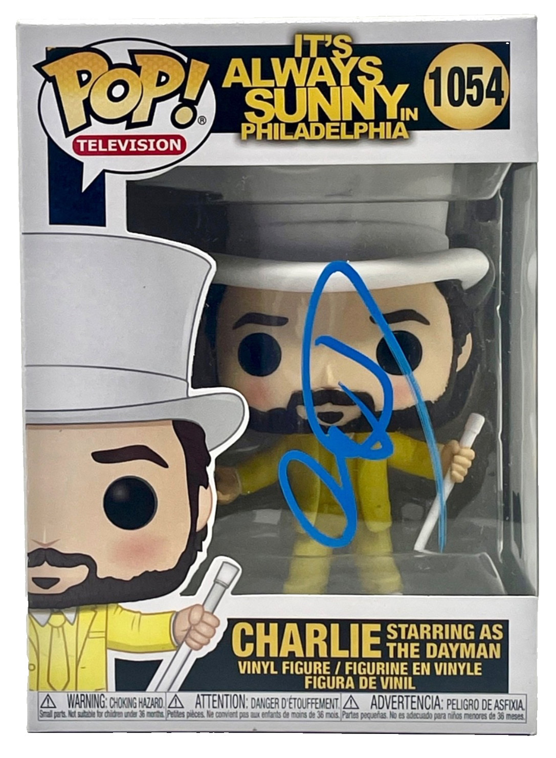Charlie Day Signed It's Always Sunny in Philadelphia Funko Pop Dayman 1054 BAS