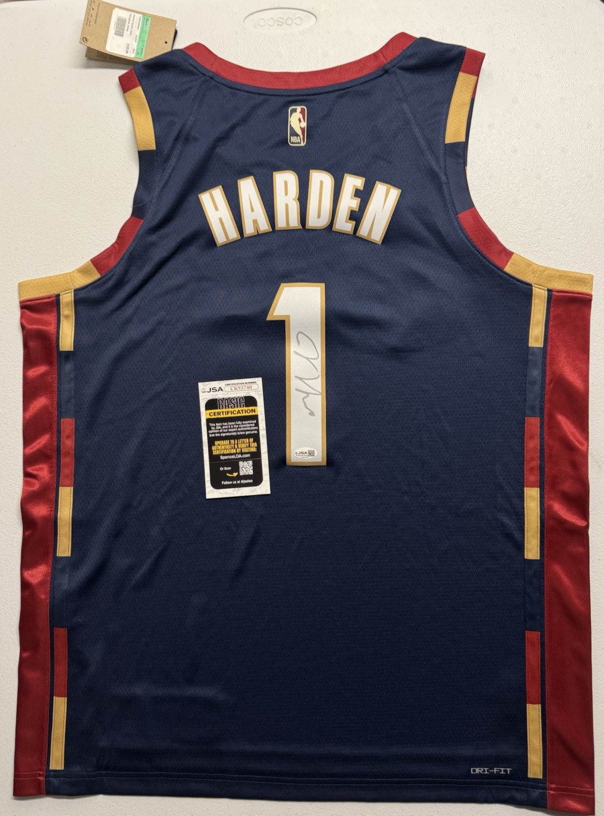 James Harden Signed Autographed Cleveland Cavaliers Classic Edition JSA COA