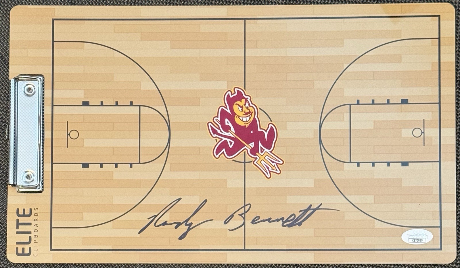 Randy Bennett Signed Autographed Arizona State Sun Devils Coaches Clipboard JSA