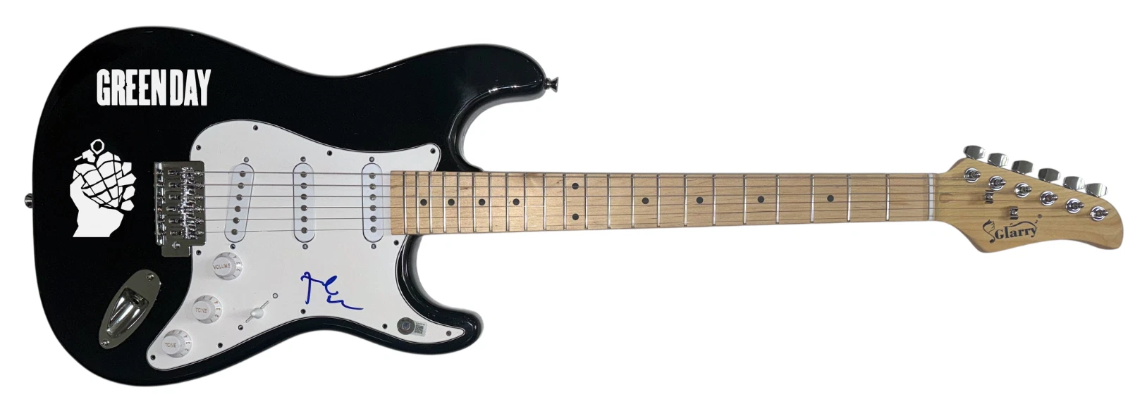 Tre Cool Green Day Signed Autograph Electric Guitar Band Drummer Beckett COA