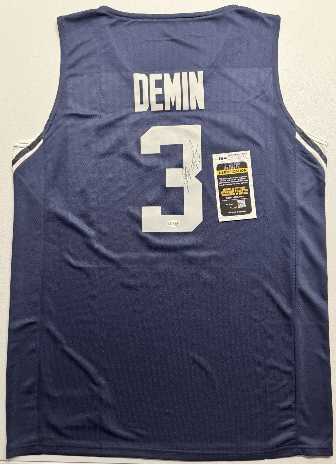 Egor Demin Signed Autographed BYU Cougars Jersey JSA COA