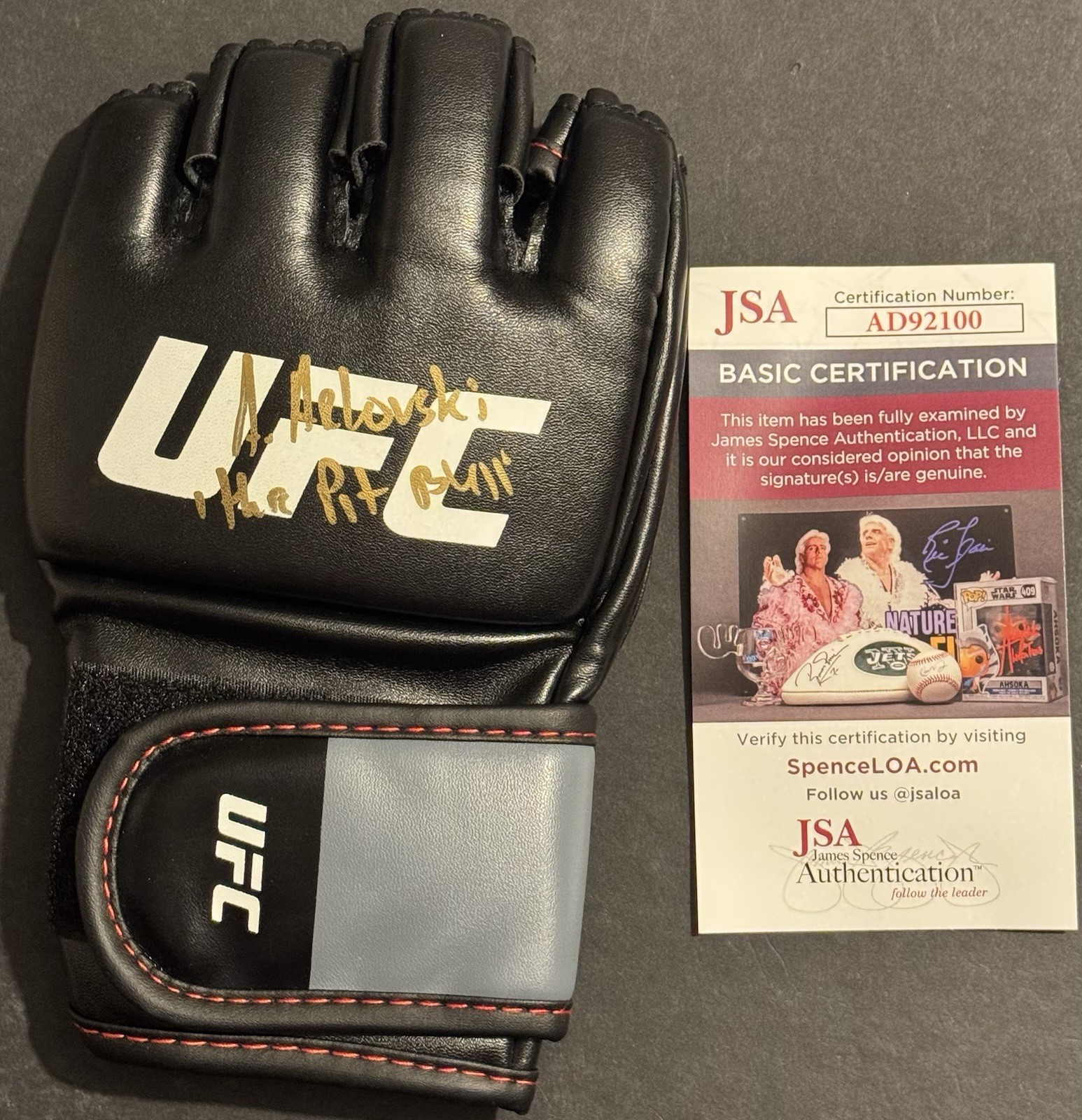 Andrei Arlovski Signed Autographed UFC Fighter Glove MMA Champ JSA