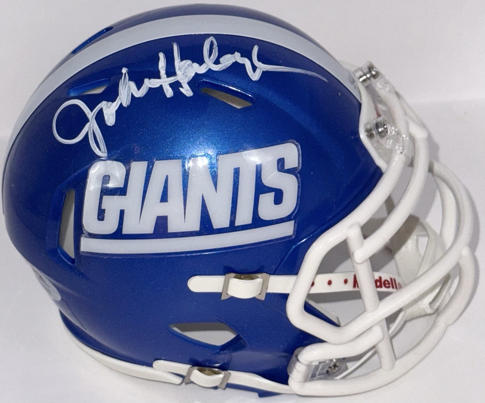John Harbaugh Signed Autographed New York Giants Mini Helmet PSA/DNA COA
