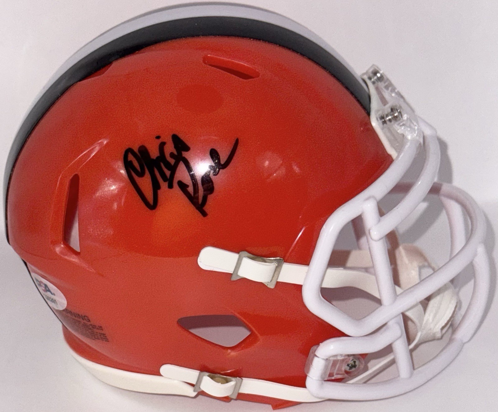 Chris Rose Signed Autographed Cleveland Browns Mini Helmet PSA/DNA COA Announcer