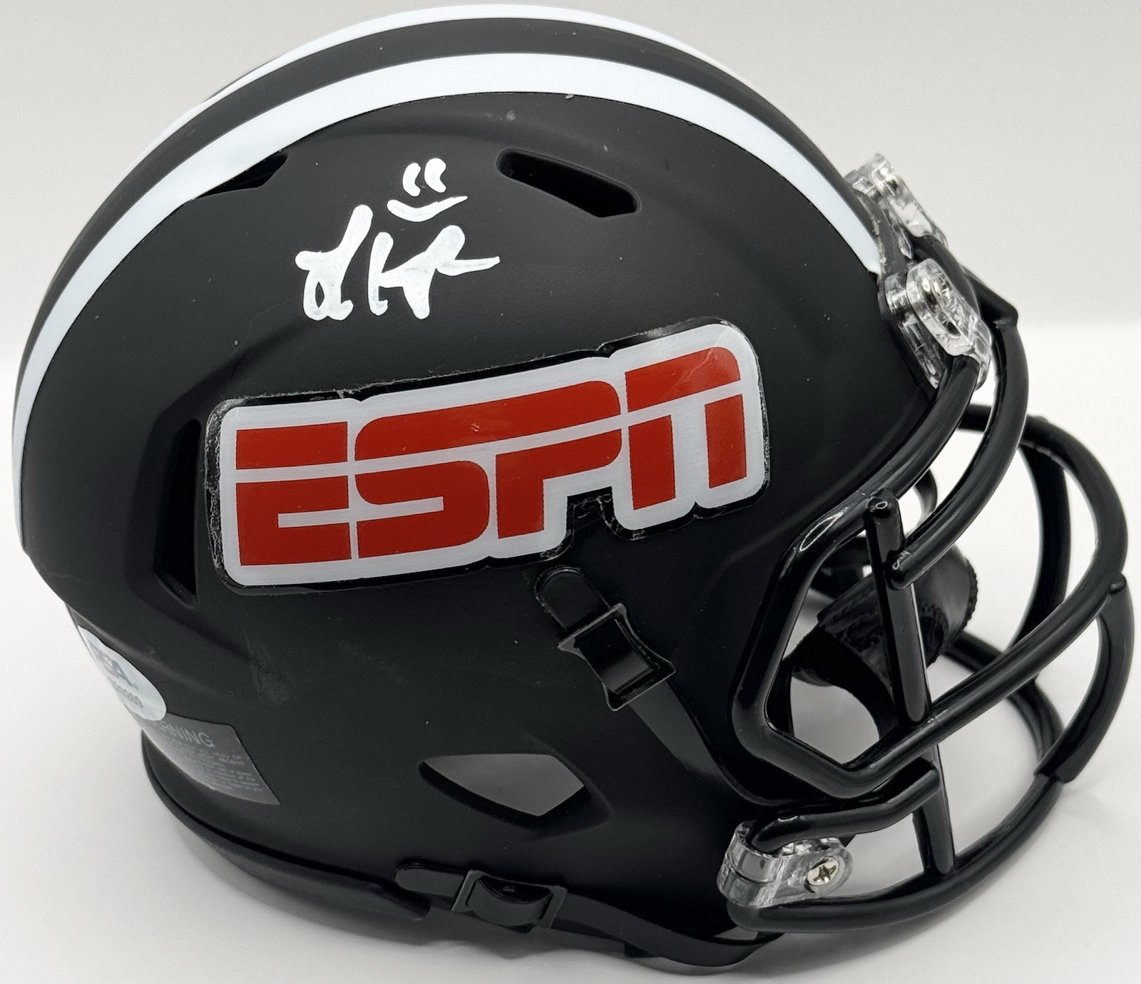 Laura Rutledge Signed Autographed ESPN Custom Mini Helmet PSA/DNA COA