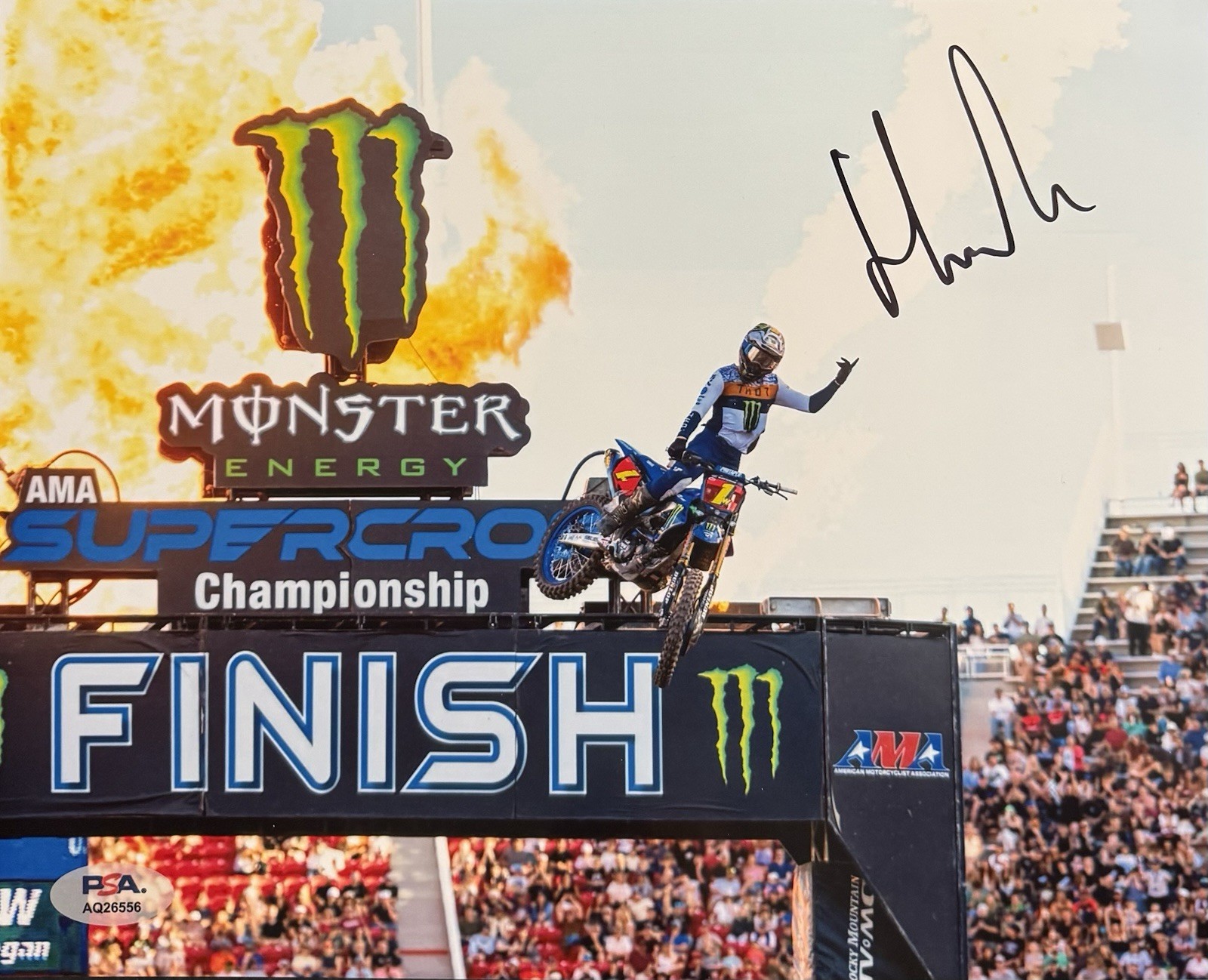 Haiden Deegan Signed Autographed Motocross Monster PSA/DNA COA Danger