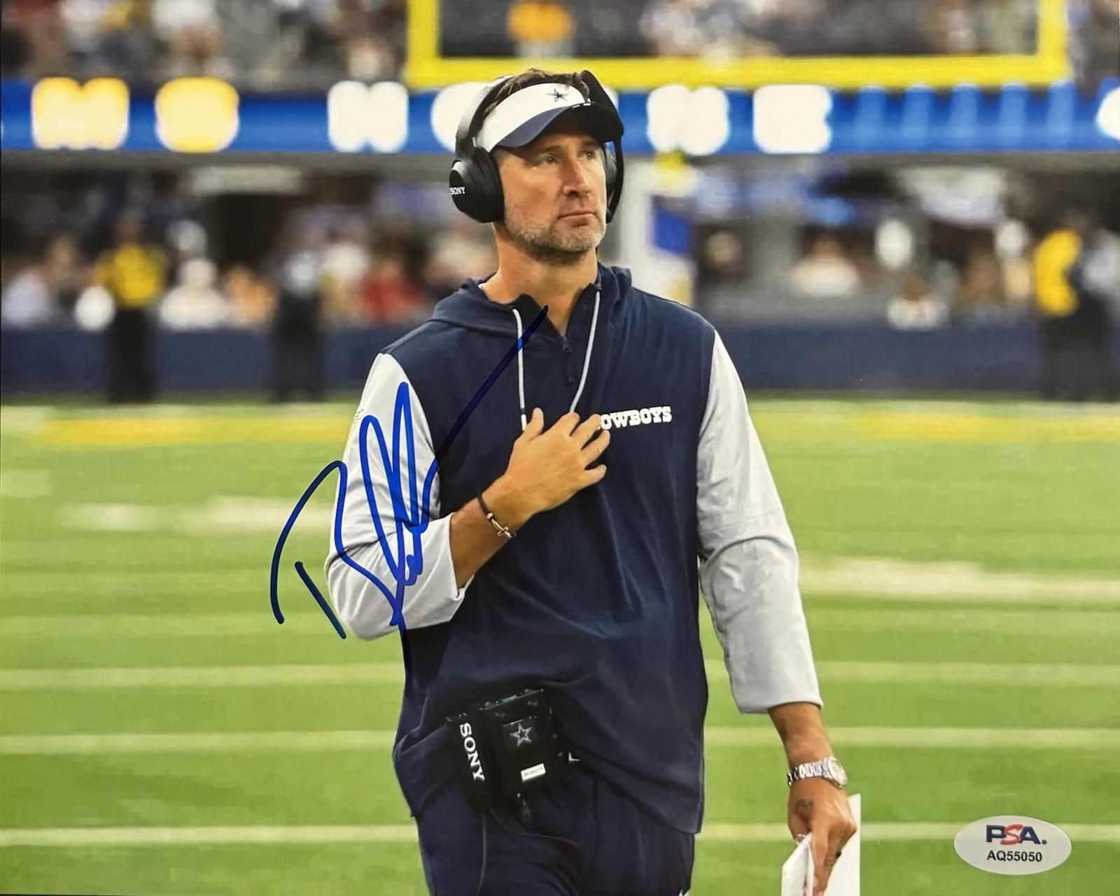 Brian Schottenheimer Signed Autographed Dallas Cowboys PSA/DNA COA