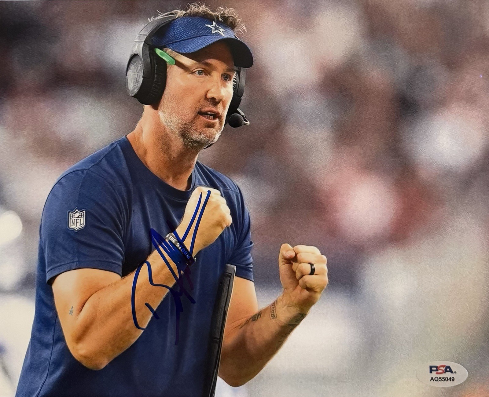Brian Schottenheimer Signed Autographed Dallas Cowboys PSA/DNA COA