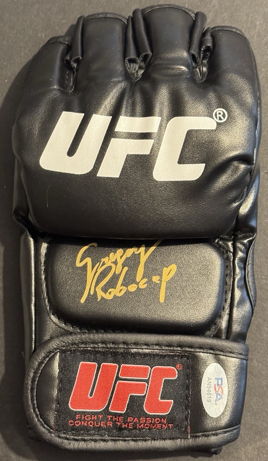 Gregory Rodrigues Signed Autographed UFC Fight Glove PSA/DNA COA Robocop