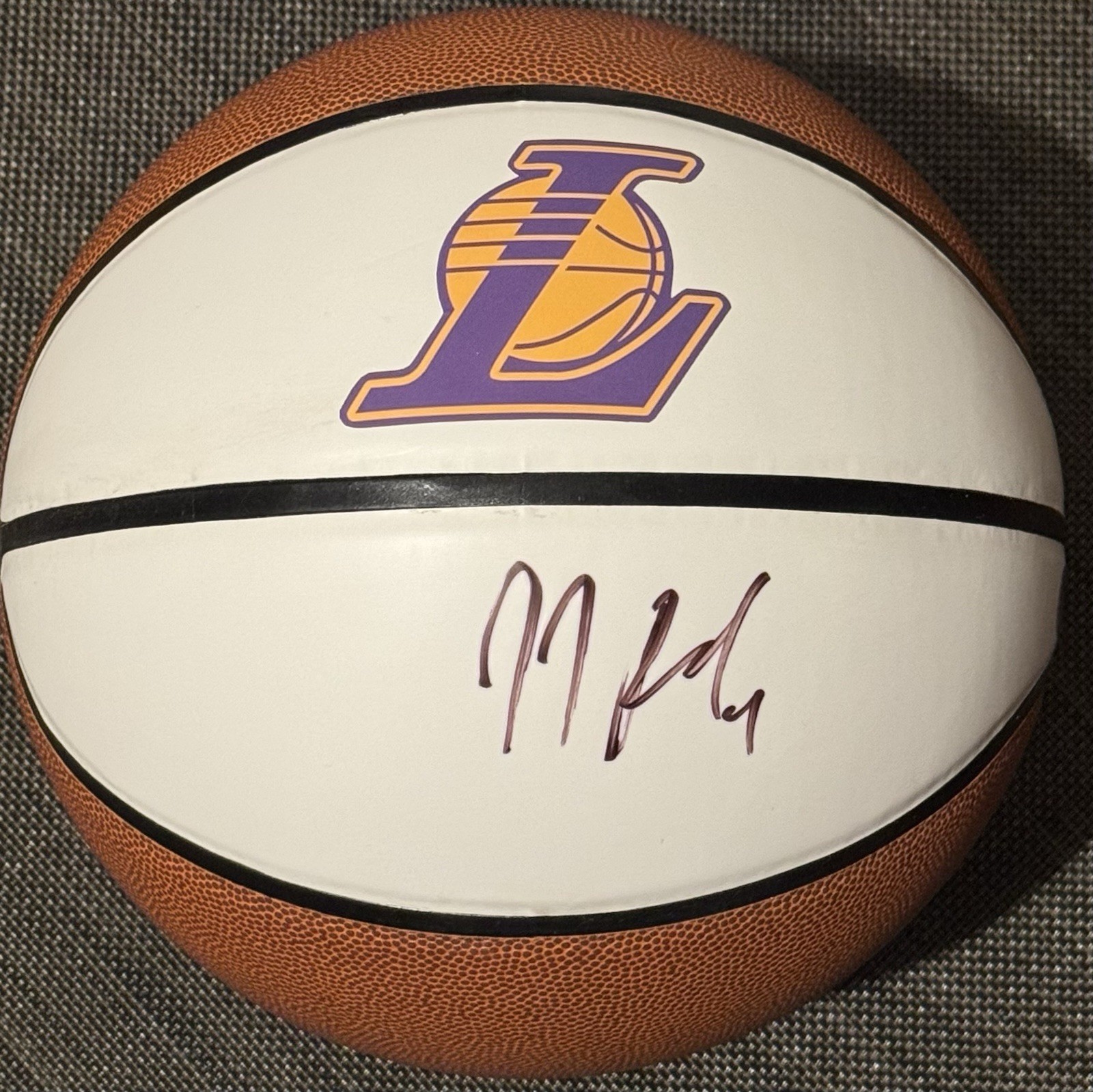 JJ J.J. Redick Signed Autographed Los Angeles Lakers Logo Basketball Beckett
