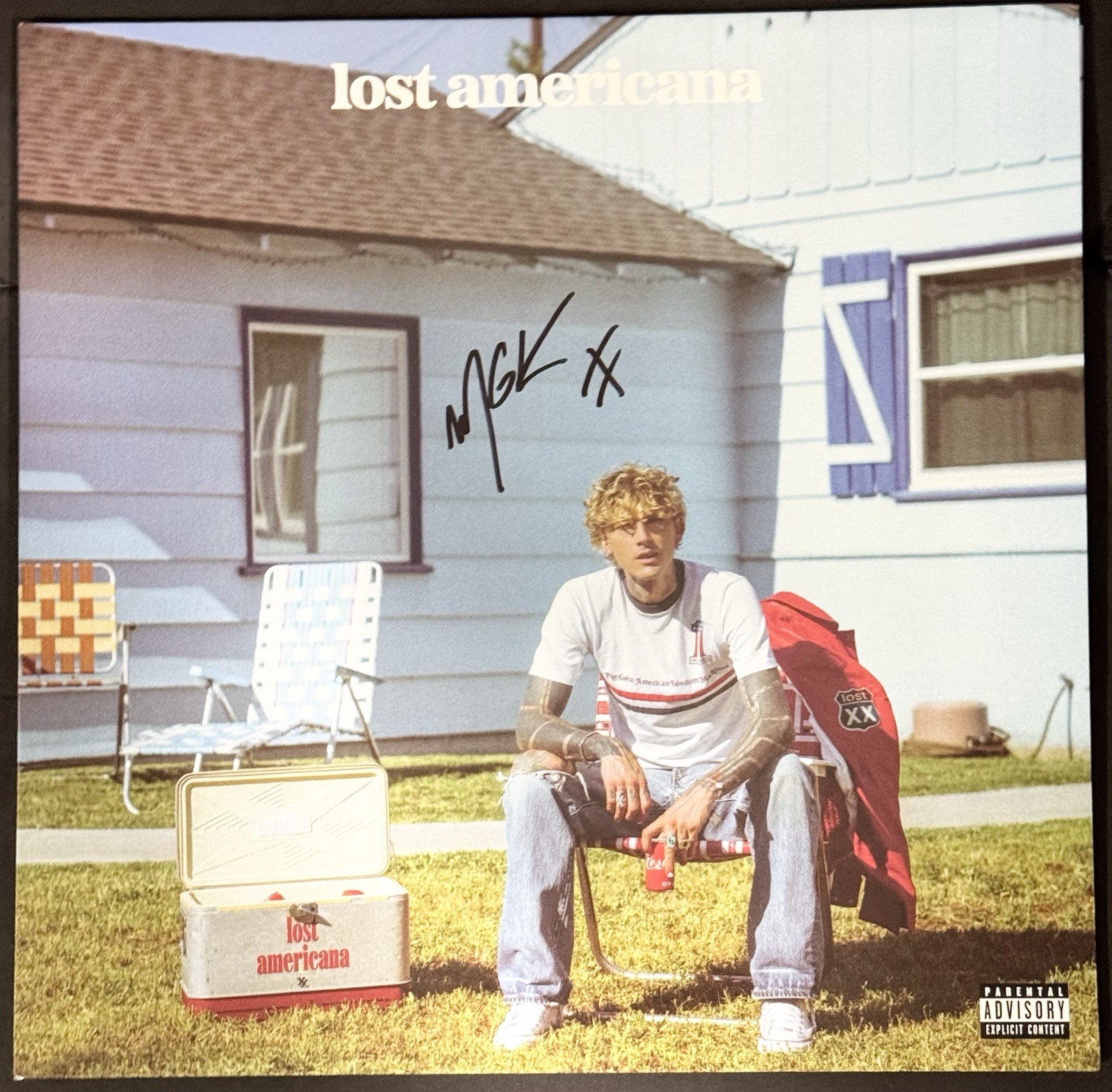 Machine Gun Kelly MGK Signed Autographed Lost Americana Vinyl Album PSA/DNA COA