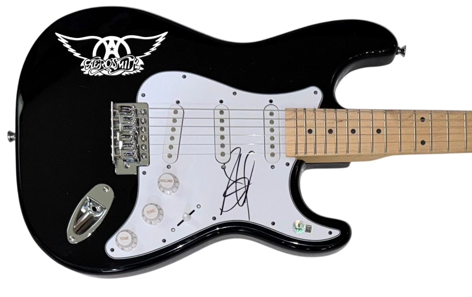 Steven Tyler AEROSMITH Signed Electric Guitar Autograph Band Singer Beckett COA