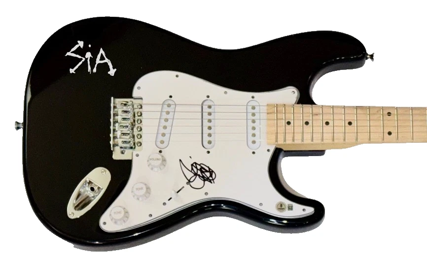 Sia Signed Autograph Electric Guitar 1000 Forms of Fear Singer Sia Furler BAS