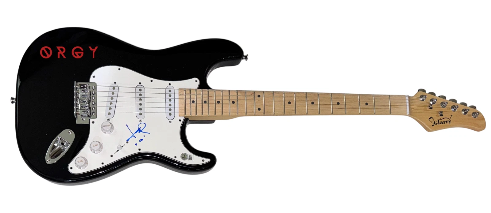 Orgy Jay Gordon Signed Autograph Electric Guitar Band Singer Blue Monday BAS COA