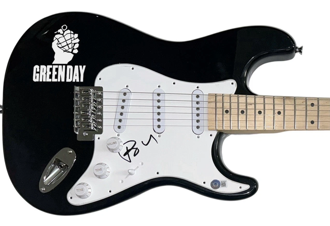 Billie Joe Armstrong Green Day Signed Autograph Electric Guitar Beckett COA
