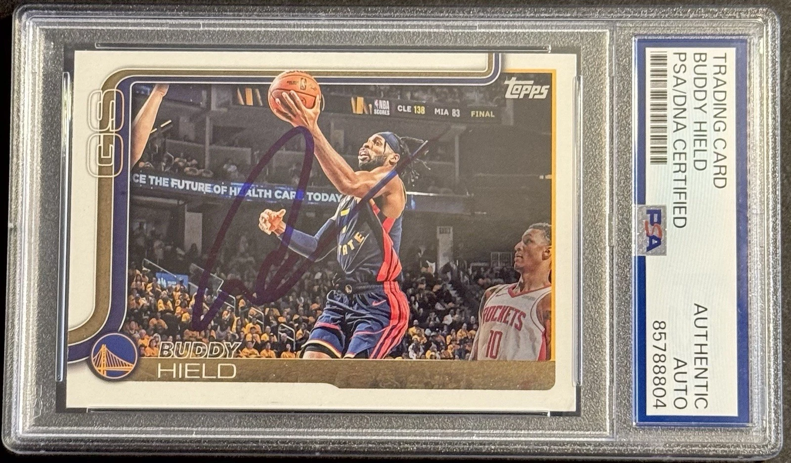 Buddy Hield Signed 2025-26 Topps Basketball Card PSA/DNA Slabbed