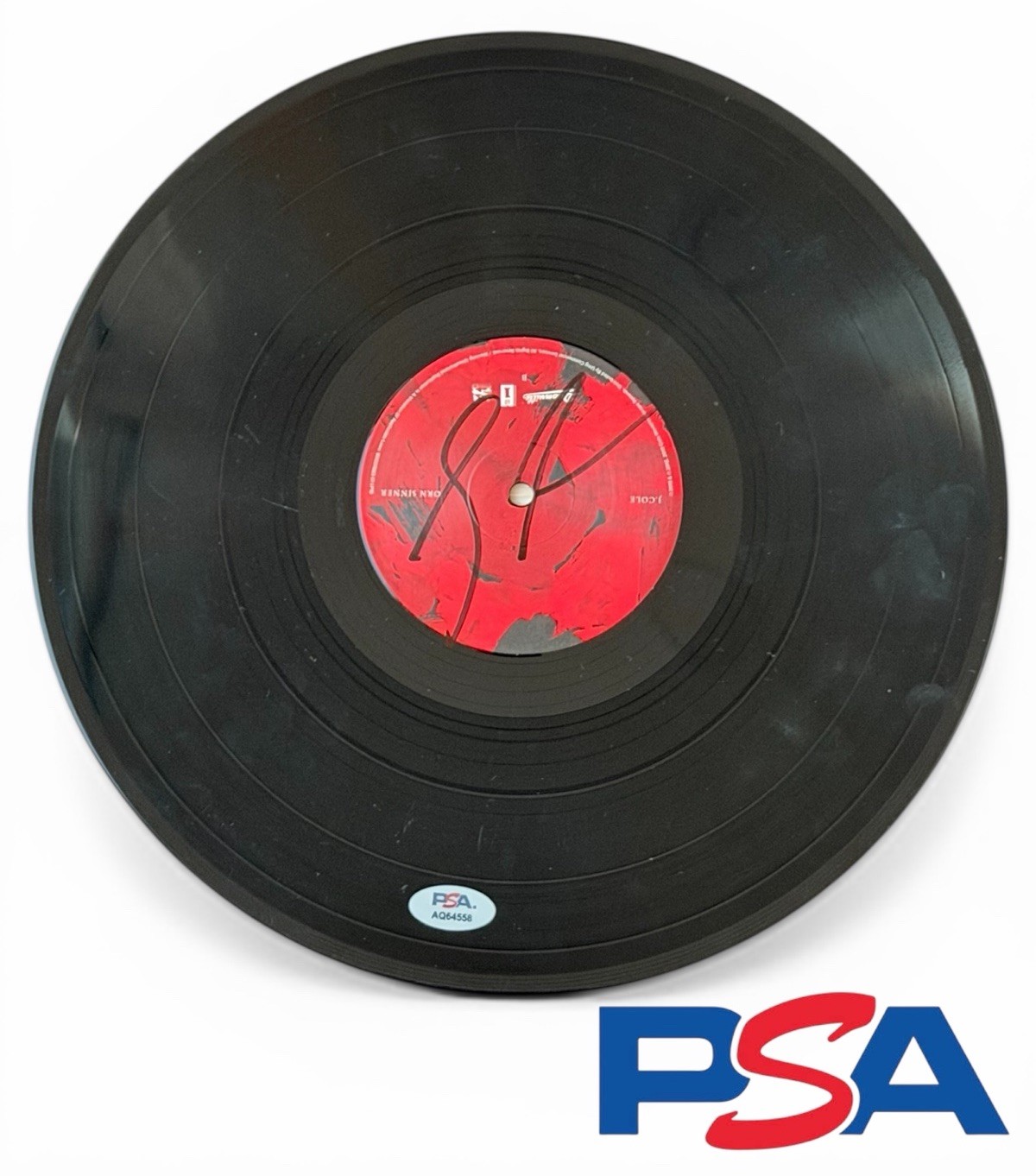 J. Cole Signed Autographed Born Sinner Album LP Vinyl Disc PSA/DNA AUTO
