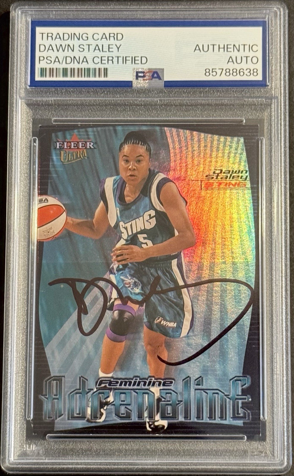 Dawn Staley Team USA Autographed Signed 2000 Fleer Ultra Card PSA/DNA Slabbed