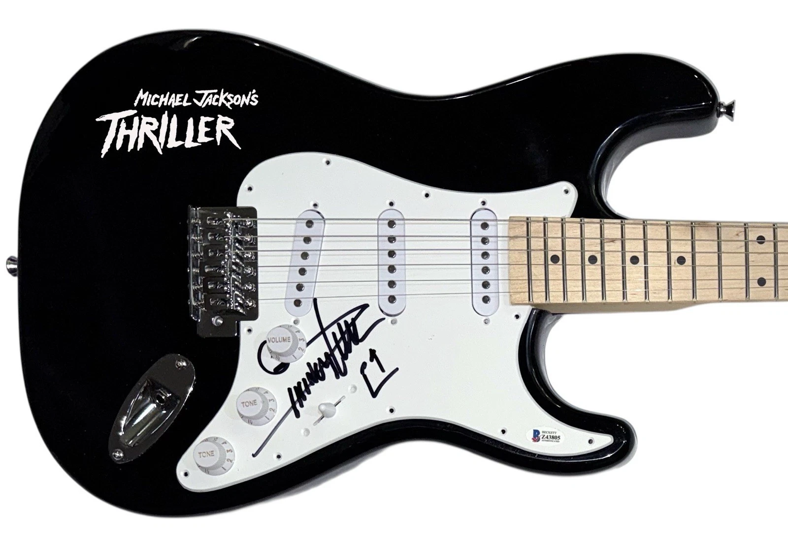 Quincy Jones Signed Autograph Electric Guitar Michael Jackson Producer BAS COA