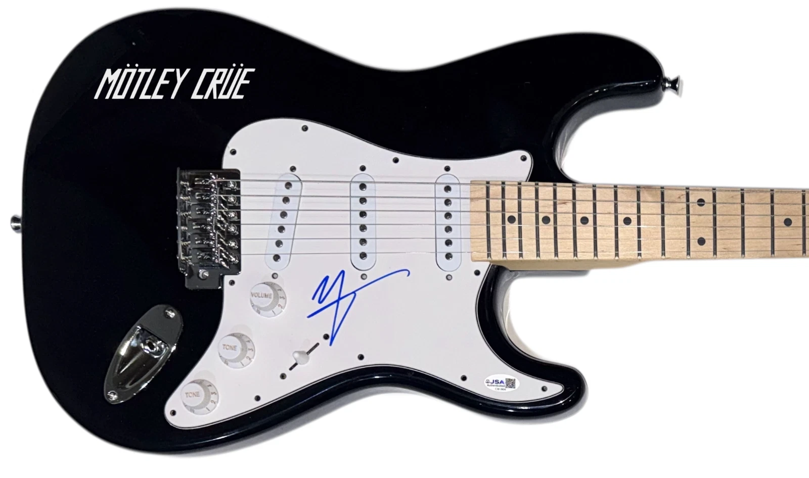 Vince Neil Motley Crue Signed Autograph Electric Guitar Band Lead Singer JSA COA